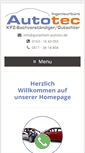 Mobile Screenshot of gutachten-autotec.de
