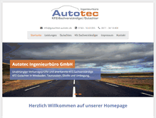 Tablet Screenshot of gutachten-autotec.de